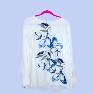 Flower printed blouse
